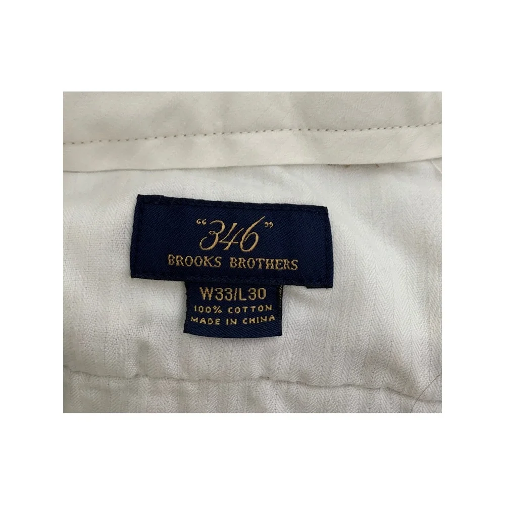 Brooks Brothers Corduroy Pants Mens 33x30 Brown Wide Straight Leg Preppy Fall